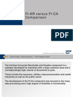 SAP Comparison of FI-AR Vs FI-CA