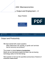 Econ 202: Macroeconomics Productivity, Output and Employment - 2