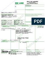 Bill of Lading: Non-Negotiable