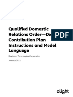 Qualified Domestic Relations Order-Defined Contribution Plan Instructions and Model Language