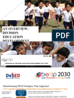An Overview: Division Education Development Plan: Asds Fredie V. Avendano