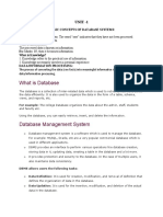 What Is Database: Unit - 1