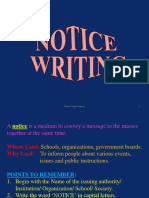 XII W.S. PPT of NOTICE WRITING