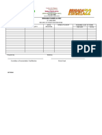 BS-Form 5 - Records of Donations Recieved