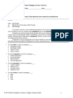 Pathways 4 Listening & Speaking Unit 4 Test