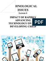 Technological Issues: Impact of Rapidly Advancing Technology On The Developing Child