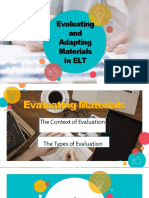 Evaluating and Adapting Materials