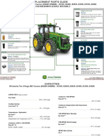 8R Interim Tier 4/stage IIIB Tractors (016001-090000) - 8235R, 8260R, 8285R, 8310R, 8335R, 8360R Filter Overview With Service Intervals