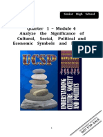 UCSP Q1 Mod4 Significance of Cultural Social Political and Economic Symbols and Practices PDF