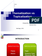 Thematization Vs Topicalization Final