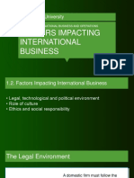 1.2 Factors Impacting International Business Operations