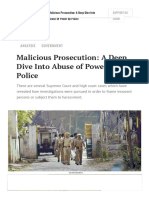 Malicious Prosecution - A Deep Dive Into Abuse of Power by Police