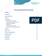 GEN CHEM - Energy Changes Accompanying Phase Changes