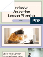 Inclusive Education Lesson Planning