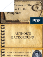 The Causes of The Distress of The Philippines