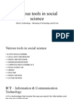 Various Tools in Social Science