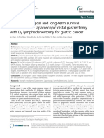 Short-Term Surgical and Long-Term Survival Outcomes After Laparoscopic Distal Gastrectomy With D Lymphadenectomy For Gastric Cancer