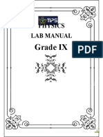 IX Lab Manual Physics 2021-2022 Term 2