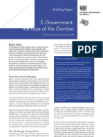 E-Government - The Case of The Gambia - UNECA Briefing Paper