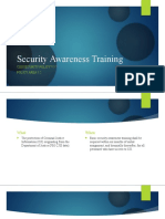 Security Awareness Training: Cjis Security Policy V5.7 Policy Area 5.2