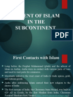 Advent of Islam in The Subcontinent Fall2022