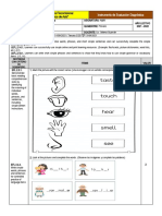 Prueba Diagnóstico Inglés 3ro 2021-22