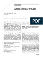 Prophylactic Cervical Lymph Node Irradiation Provides No Benefit For Patients of Stage IE Extranodal Natural Killer/t Cell Lymphoma, Nasal Type