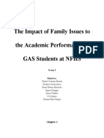 The Impact of Family Issues To The Academic Performance of