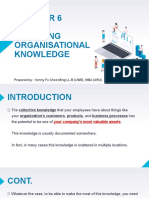 Chapter 6 - Managing Organisational Knowledge