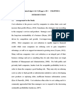 Cost Reduction Strategies and Performance of Supermarket Stores in Port Harcourt February, 2019