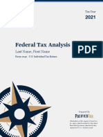 (SINGLE TEMPLATE) Federal Tax Analysis - Last Name, First Name (2021)