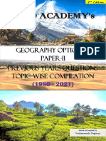 2nd Edition Geography Optional Paper II Pyq Topic Wise Compilation