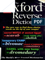 The Oxford Reverse Dictionary