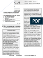 Focus5 2E Review Test 2 Units1 6 Listening Reading UoE GroupA