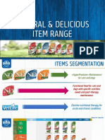 Natural & Delicious Item Range