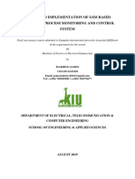 GSM Based Industrial Process Monitoring and Control System