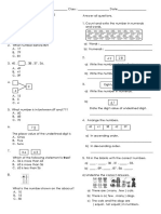 Revision 2 - Mathematics Year 1 (Numbers Up To 100)