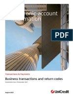 SEPA Business Transactions Return Codes en