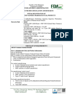 Initial Registration of Prescription Generic Pharmaceutical Products