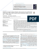 Isokinetic Strength Training of Kinetic Chain Exercises of A Professional Tennis Player With A Minor Partial Internal Abdominal Oblique Muscle Tear