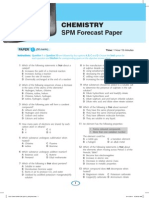 Chemistry SPM Forecast Papers