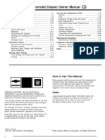 2005 Chevrolet Classic Owner's Manual