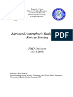 Advanced Atmospheric Radiation and Remote Sensing