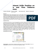 Effect of Exhaust Grille Position On Air Quality and Flow Patterns