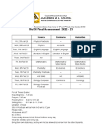 STD XI Final Exam TT