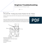 C15 and C18 - Finding Top Center Position For No. 1 Piston - Caterpillar Engines Troubleshooting