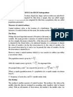 Descriptive Statistics For Hicm Undergraduate