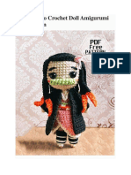 PDF Nezuko Crochet Doll Amigurumi Free Pattern