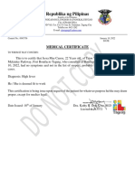 Medical Certificate (TAGUIG CITY) 111