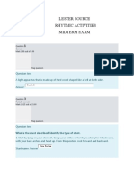 Rhythmic Activities Midterm Exam